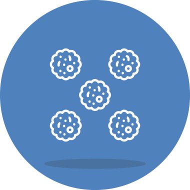 Staphylococcus web simgesinin vektör illüstrasyonu