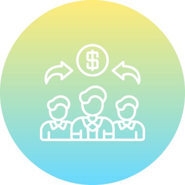 Çalışanlara Yardım Minimum Düz Kullanıcı Deneyimi Sembolü