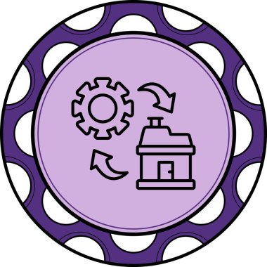 yönetim web simgesi vektör illüstrasyonu