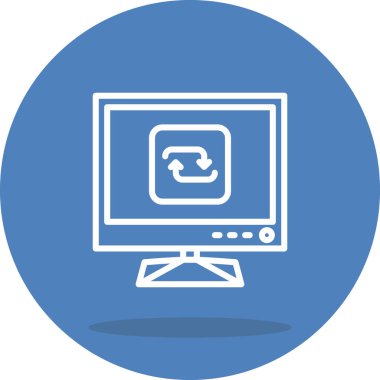 Web simgesi vektör illüstrasyonunu tekrarla