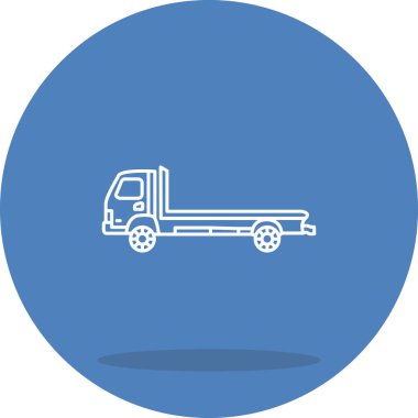 Tow Truck web icon vector illustration