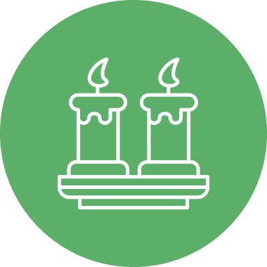 mum ağ ikonu vektör illüstrasyonu