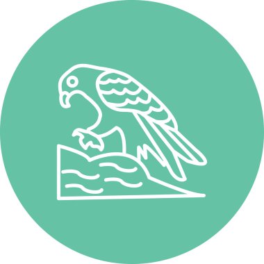 Altın Kartal yaratıcı ikon vektör çizimi tasarımı