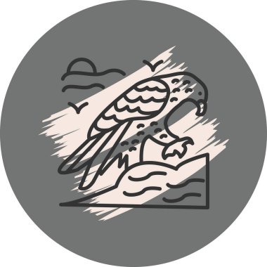 Altın Kartal yaratıcı ikon vektör çizimi tasarımı