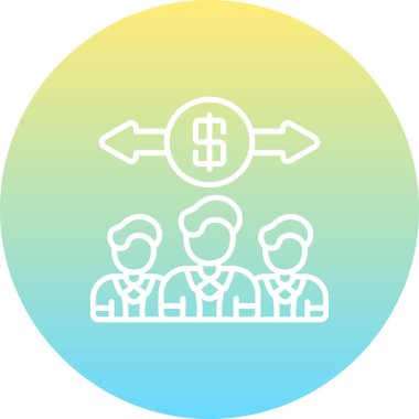 takım web simgesi vektör illüstrasyonu