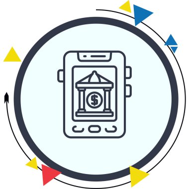 Banka Uygulaması Modern Dijital Sanat Nesnesi