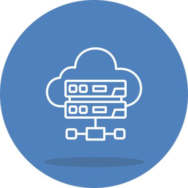 Bulut Sunucusu Simgesi, Beyaz Arkaplan Görüntü