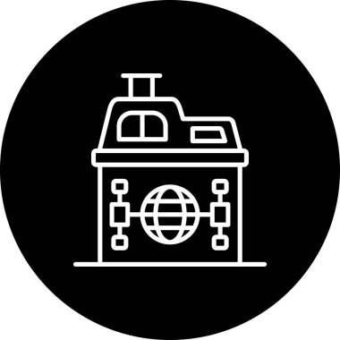 Akıllı Ev Eşsiz Soyut Markalaştırma Grafik ŞekliName