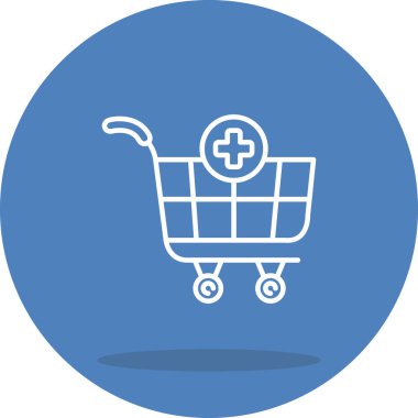 Cart web simgesi vektör illüstrasyonuna ekle