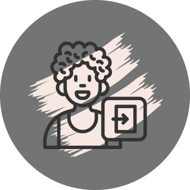 User Exit Distinct Clean Branding Graphic Shape