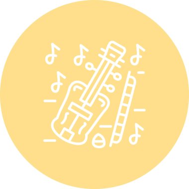 Keman Yaratıcı Eşsiz Markalaştırma Vektörü Elementi