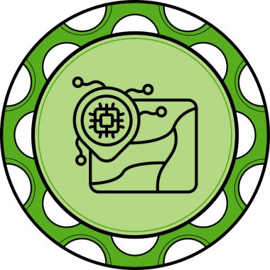 konum web simgesi vektör illüstrasyonu