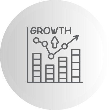 Büyüme Yüksek Çözünürlüklü Düz Tasarım Sembolü