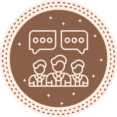  toplantı simgesi vektör illüstrasyon tasarımı