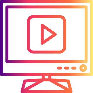 TV Oynat düğmesi Modern Soyut Yaratıcı Tasarım Varlığı