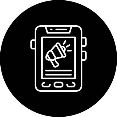 Pazarlama simgesi vektör illüstrasyon tasarımı