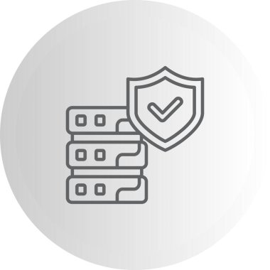 Güvenli Veritabanı Stili İşlevsel Web Arayüzü Elemanı