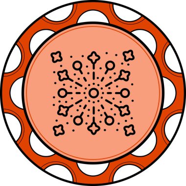 Diwali Havai fişekleri Minimum Düz Yaratıcı Grafik Tasarımı