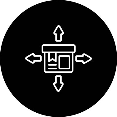 Distribution Center Elegant Professional Flat Graphic Symbol