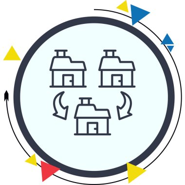 Farklı Döngü Profesyonel Yaratıcı Grafik Elementi