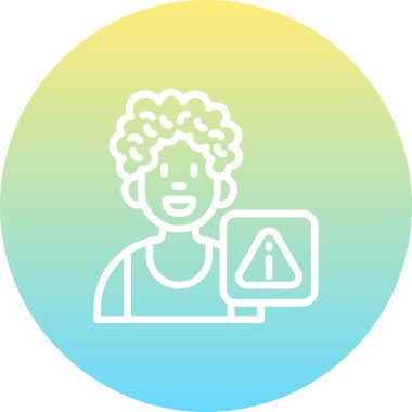 Hata web simgesi vektör illüstrasyonu