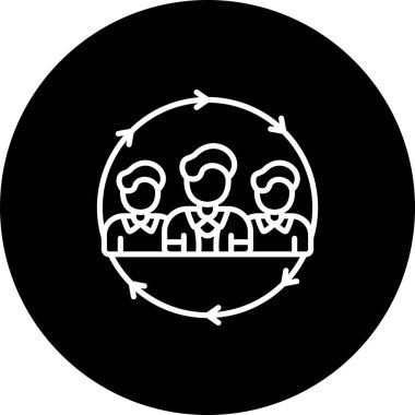 Takım çalışması Dinamik Yaratıcı Dijital Grafik Şekli