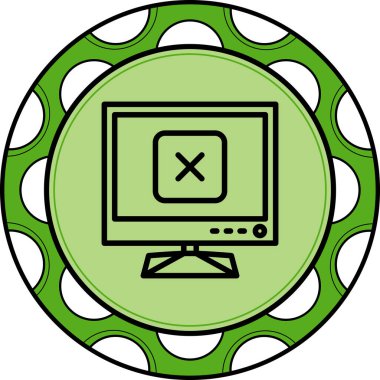 Tv Şık Asgari Dijital Grafik Sembolü