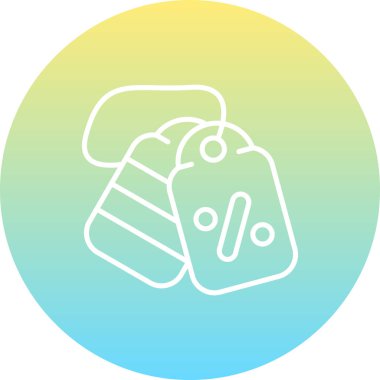 İndirimli web simgesi vektör illüstrasyonu