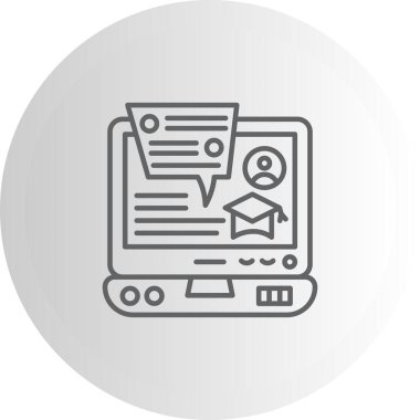 dizüstü bilgisayar simgesi, vektör illüstrasyonu basit tasarım