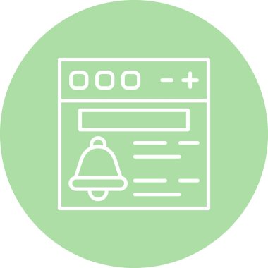 Zarif Asgari Dijital Grafik Sembolü Bildirimi