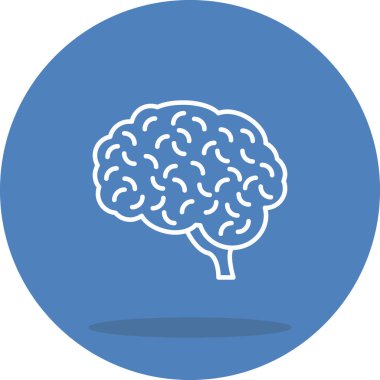 Beyin satırı simgesi, vektör çizim