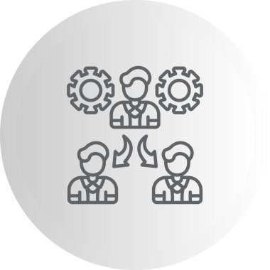 takım web simgesi vektör illüstrasyonu