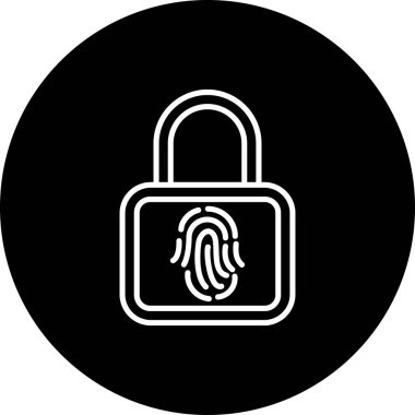 Akıllı Kilit Yüksek Çözünürlük Minimum Vektör Tasarımı