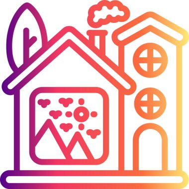 Ev Fotoğrafları Modern Dengeli Marka Vektörü Sembolü