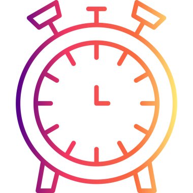 Alarm çizgisi simgesi, vektör illüstrasyonu