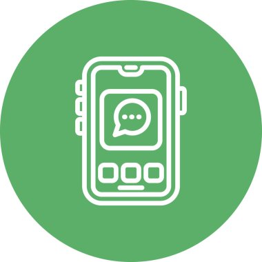 Sohbet Simgesi vektör çizimi tasarımı