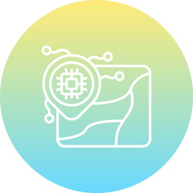 konum web simgesi vektör illüstrasyonu