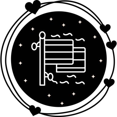 Almanya 'nın iki bayrağı, vektör simgesi