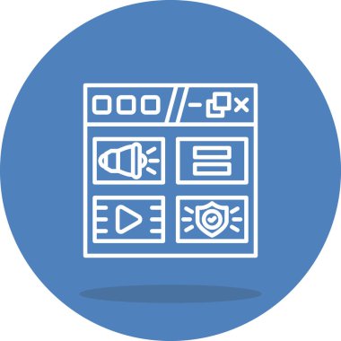 Web Çokluortam Modern Dengeli Markalaşma Vektörü Sembolü