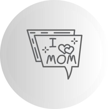 Sohbet Simgesi vektör çizimi tasarımı