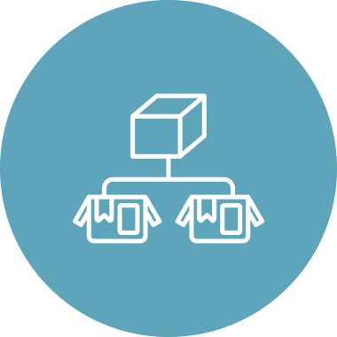 Dağıtım Eşsiz Düz Dijital Tasarım Nesnesi