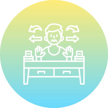 Dikkati dağılmış Dengeli Yenilikçi Ürün Grafiksel Elementi