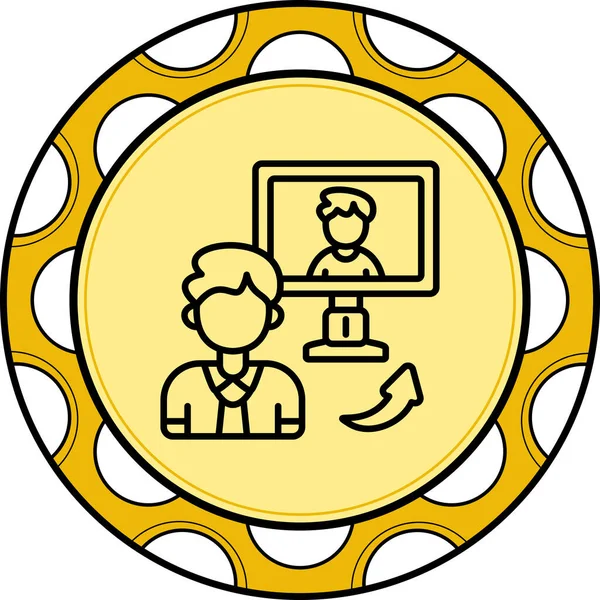  toplantı simgesi vektör illüstrasyon tasarımı