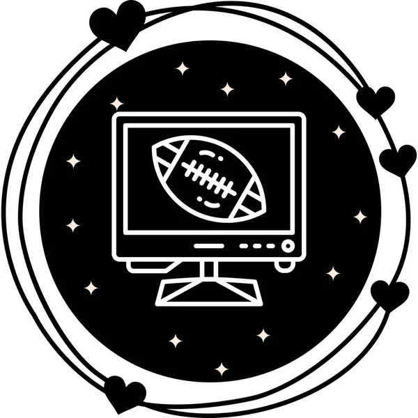 Television icon simple  flat illustration