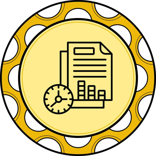 Proje Yönetimi web simgesi vektör illüstrasyonu