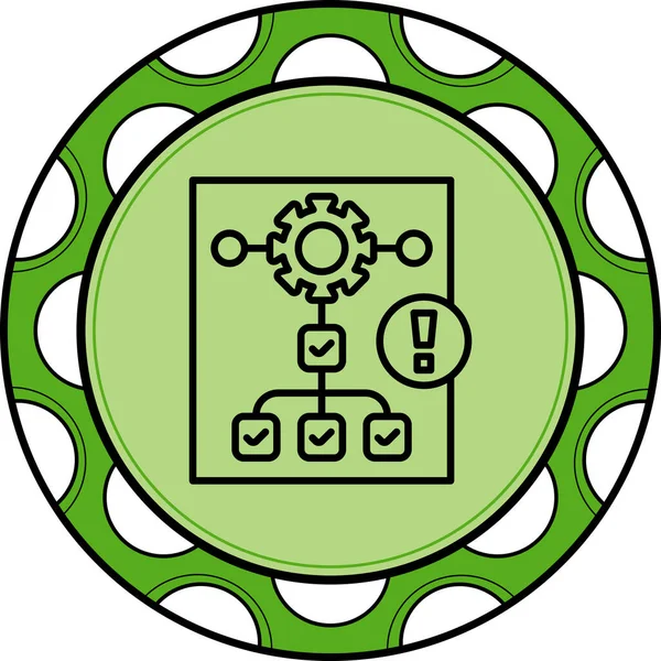 Proje web simgesi vektör illüstrasyonu