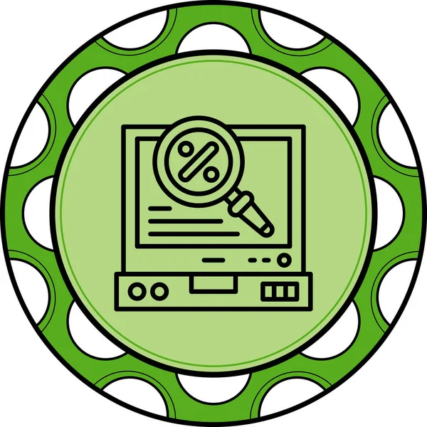 İndirimli web simgesi vektör illüstrasyonu