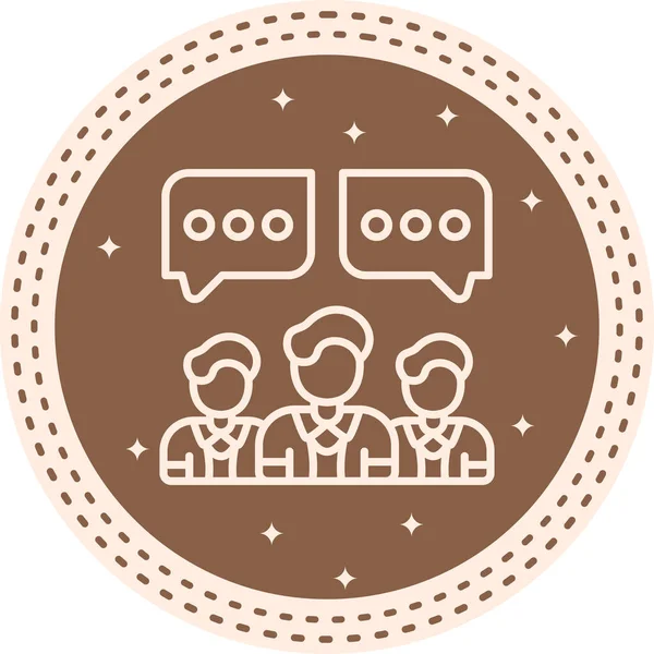  toplantı simgesi vektör illüstrasyon tasarımı