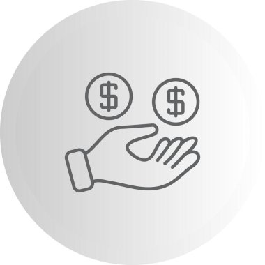 Para web sitesi vektör illüstrasyonunu ver