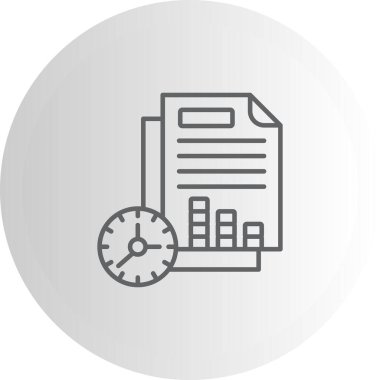 Proje Yönetimi web simgesi vektör illüstrasyonu